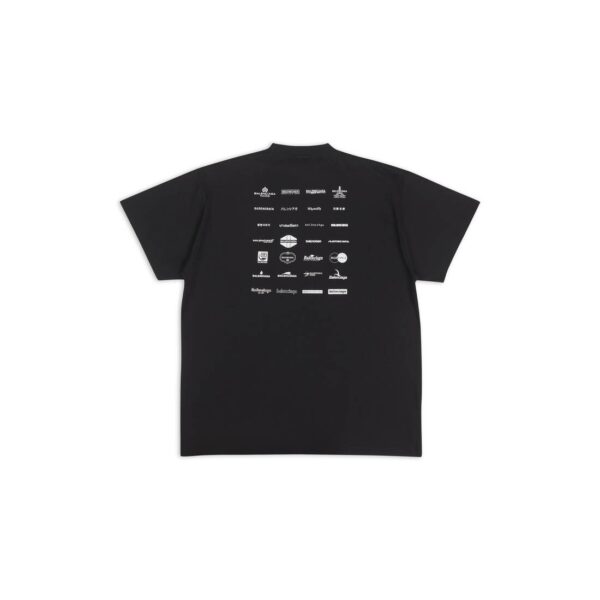 ARCHIVES LOGOS T-SHIRT OVERSIZED IN BLACK - Image 2