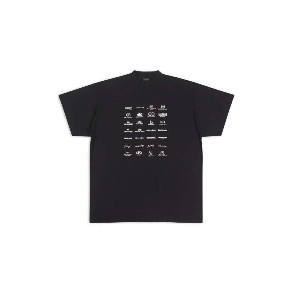 ARCHIVES LOGOS T-SHIRT OVERSIZED IN BLACK