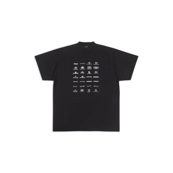 ARCHIVES LOGOS T-SHIRT OVERSIZED IN BLACK