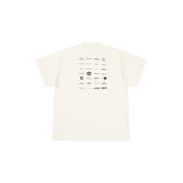 ARCHIVES LOGOS T-SHIRT OVERSIZED IN LIGHT BEIGE - Image 2