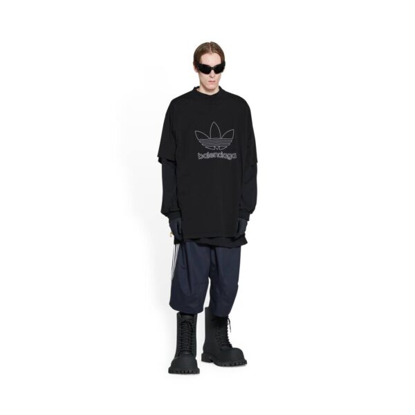 BALENCIAGA / ADIDAS T-SHIRT OVERSIZED IN BLACK - Image 6