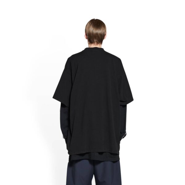 BALENCIAGA / ADIDAS T-SHIRT OVERSIZED IN BLACK - Image 5