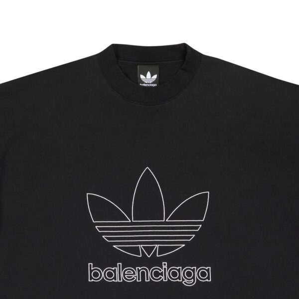 BALENCIAGA / ADIDAS T-SHIRT OVERSIZED IN BLACK - Image 2