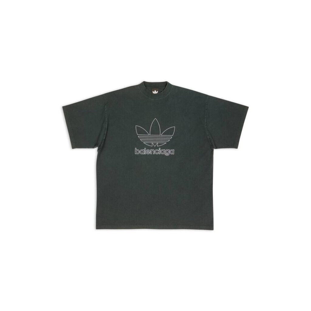 BALENCIAGA / ADIDAS T-SHIRT OVERSIZED IN GREEN