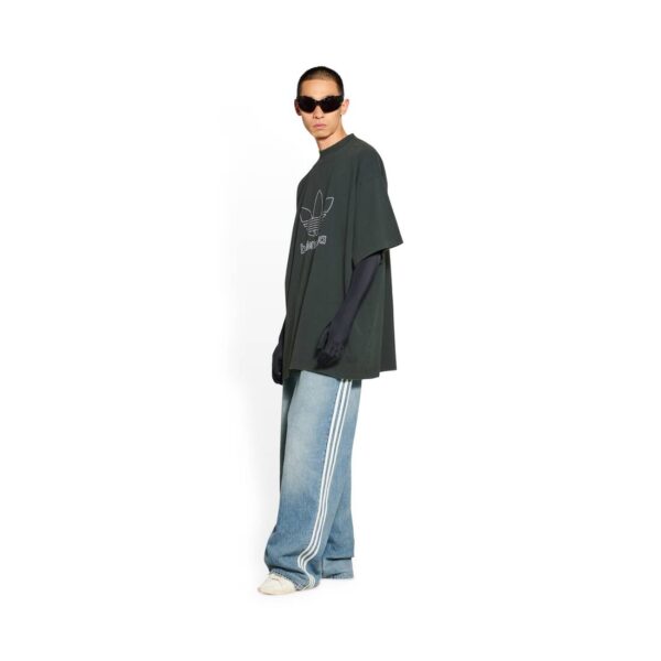 BALENCIAGA / ADIDAS T-SHIRT OVERSIZED IN GREEN - Image 7