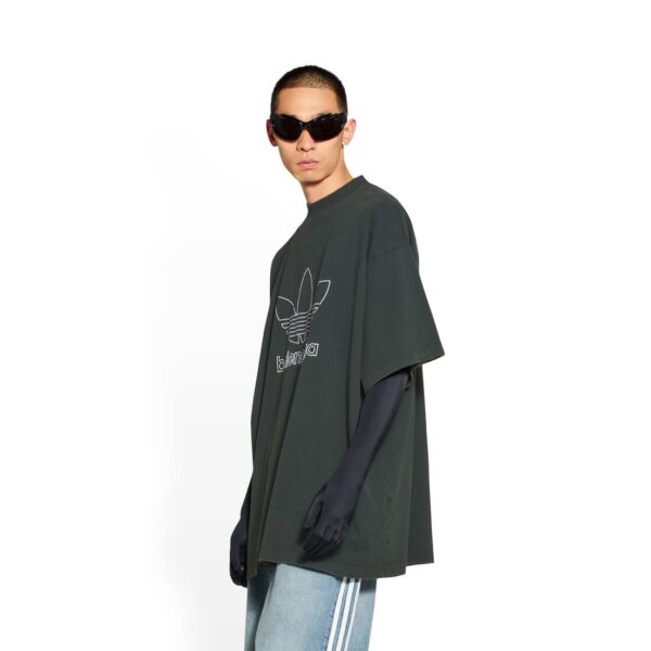 BALENCIAGA / ADIDAS T-SHIRT OVERSIZED IN GREEN - Image 5