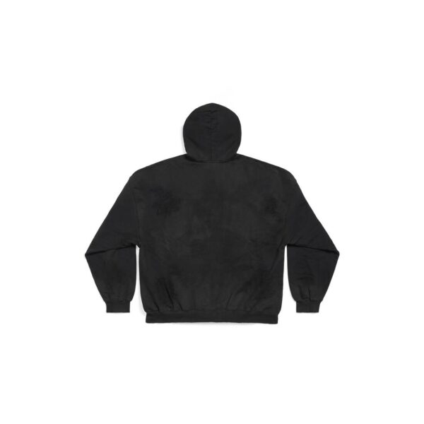MEN'S SKATER HOODIE OVERSIZED IN WHITE - Image 2