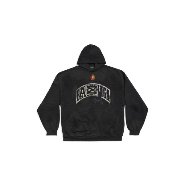 MEN'S SKATER HOODIE OVERSIZED IN WHITE - Image 3