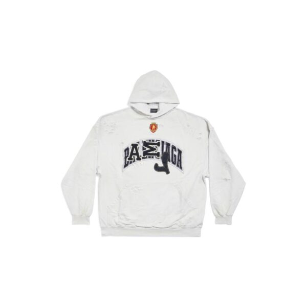 MEN'S SKATER HOODIE OVERSIZED IN WHITE