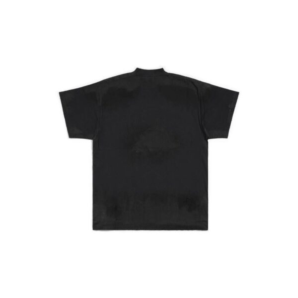 MEN'S BALENCIAGA SKATER T-SHIRT OVERSIZED IN WHITE|BLACK - Image 4