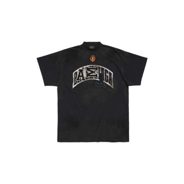 MEN'S BALENCIAGA SKATER T-SHIRT OVERSIZED IN WHITE|BLACK - Image 3