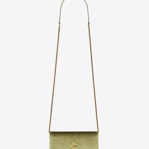 KATE CHAIN WALLET WITH TASSEL IN VELVET