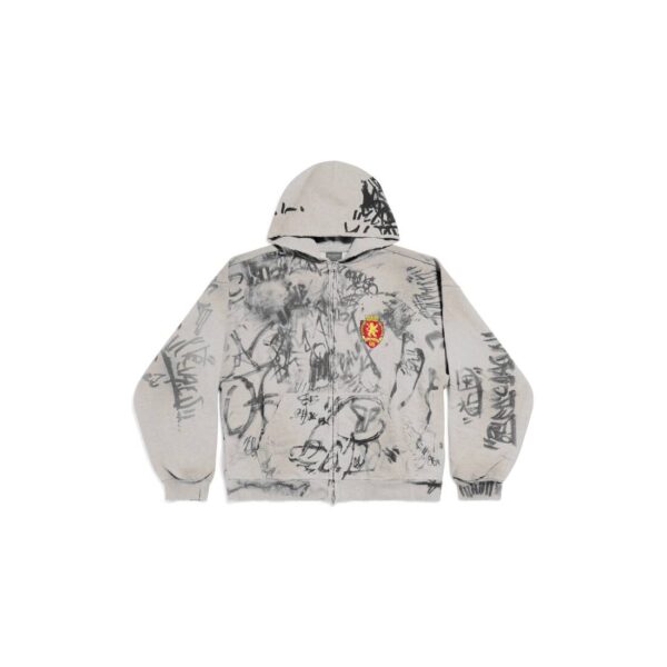 SKATER ZIP-UP HOODIE MEDIUM FIT - Image 3