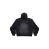 Men's PARIS MOON NO POCKET HOODIE OVERSIZED IN BLACK FADED - Image 2