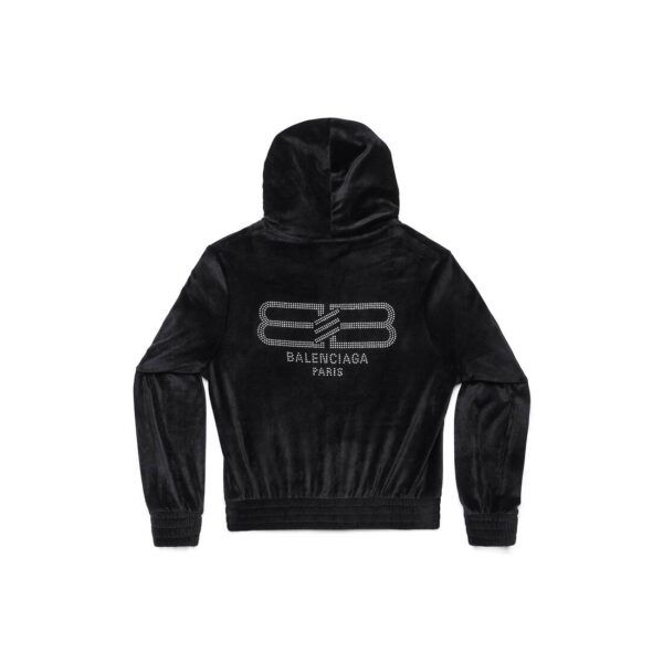 WOMEN'S BB PARIS STRASS ZIP-UP HOODIE FITTED - Image 7