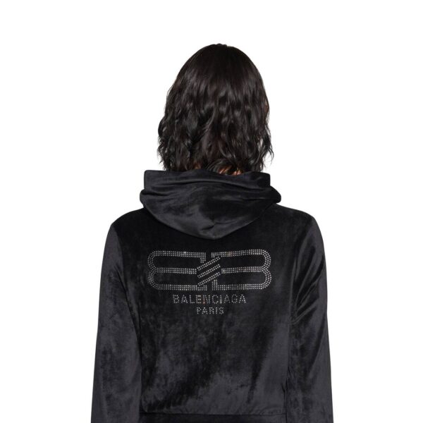 WOMEN'S BB PARIS STRASS ZIP-UP HOODIE FITTED - Image 8