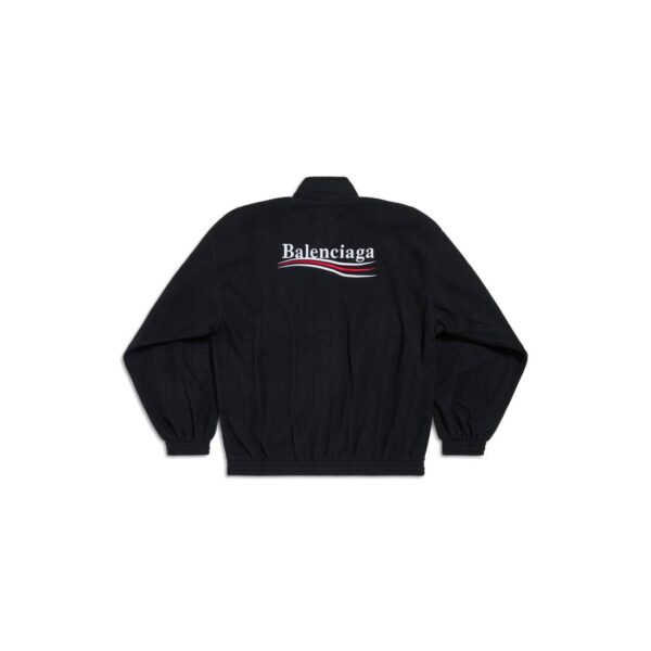 POLITICAL CAMPAIGN ZIP-UP JACKET IN BLACK - Image 2