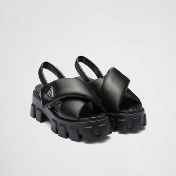 Monolith padded nappa leather sandals