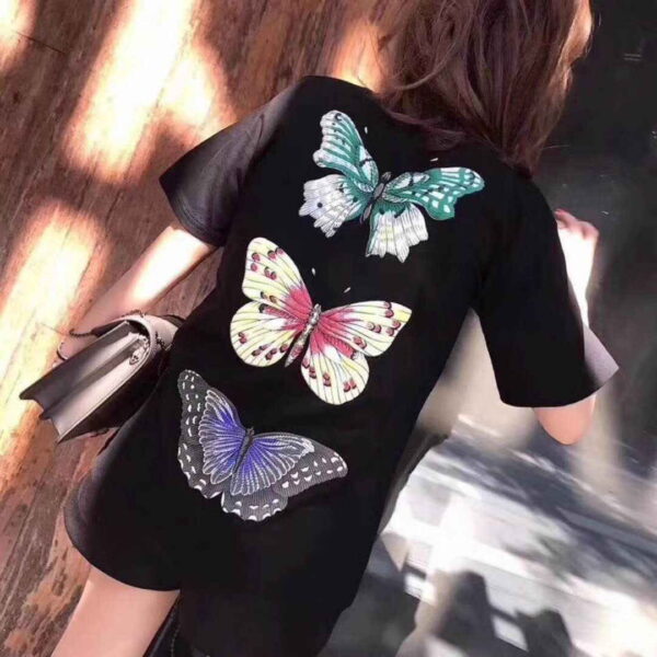 Moth and butterfly print Gucci T-shirt - Image 8