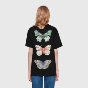 Moth and butterfly print Gucci T-shirt