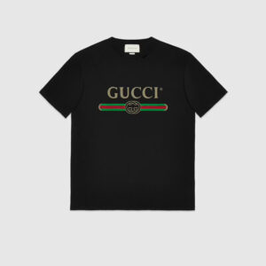 Oversize T-shirt with Gucci logo