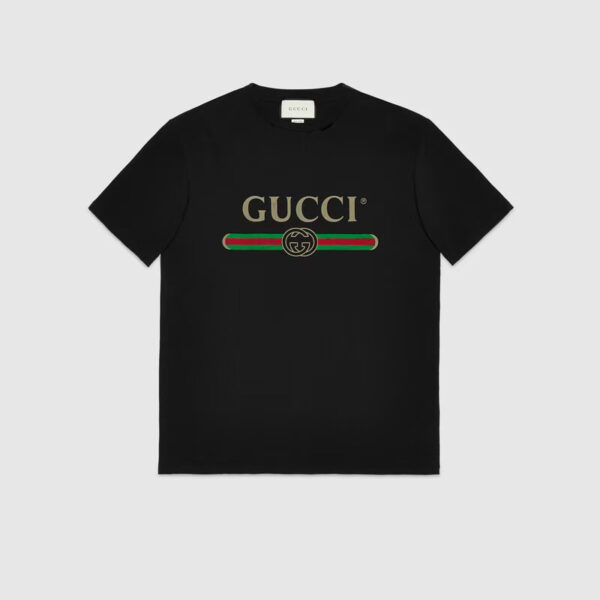 Oversize T-shirt with Gucci logo