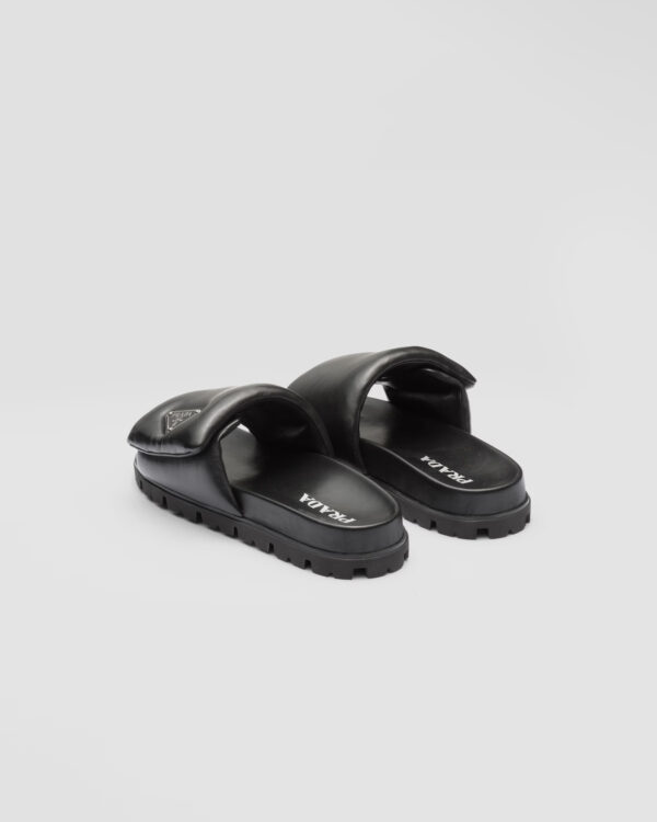 Prada Soft padded nappa leather slides - Image 3
