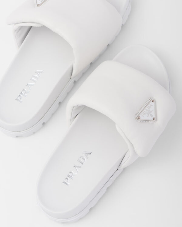 Prada Soft padded nappa leather slides - Image 10