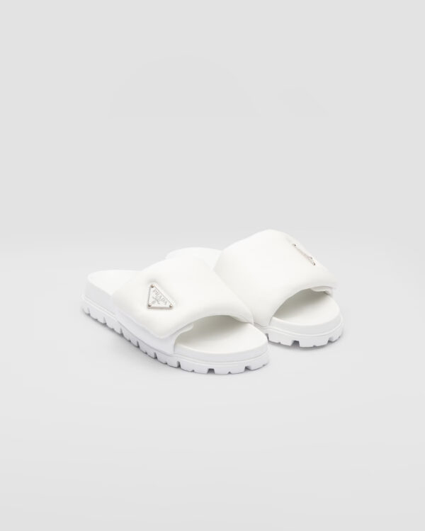 Prada Soft padded nappa leather slides - Image 9
