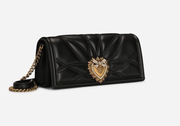 Quilted nappa leather Devotion baguette bag - Image 3