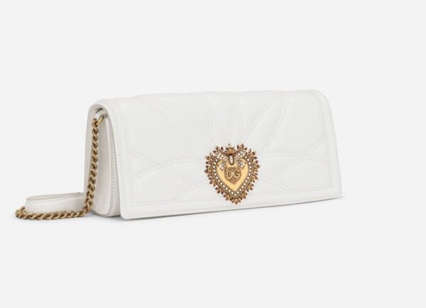 Quilted nappa leather Devotion baguette bag - Image 8