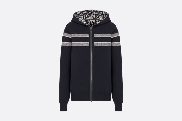 REVERSIBLE ZIPPED CARDIGAN WITH HOOD - Image 5