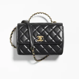 CHANEL SMALL FLAP BAG WITH TOP HANDLE