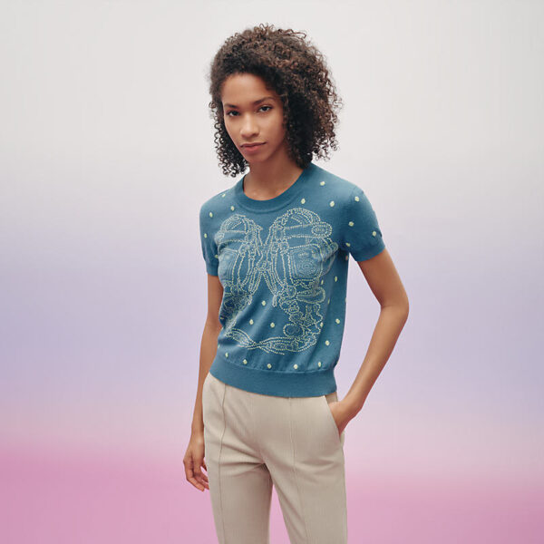 "Brides de gala" short-sleeve sweater - Image 4