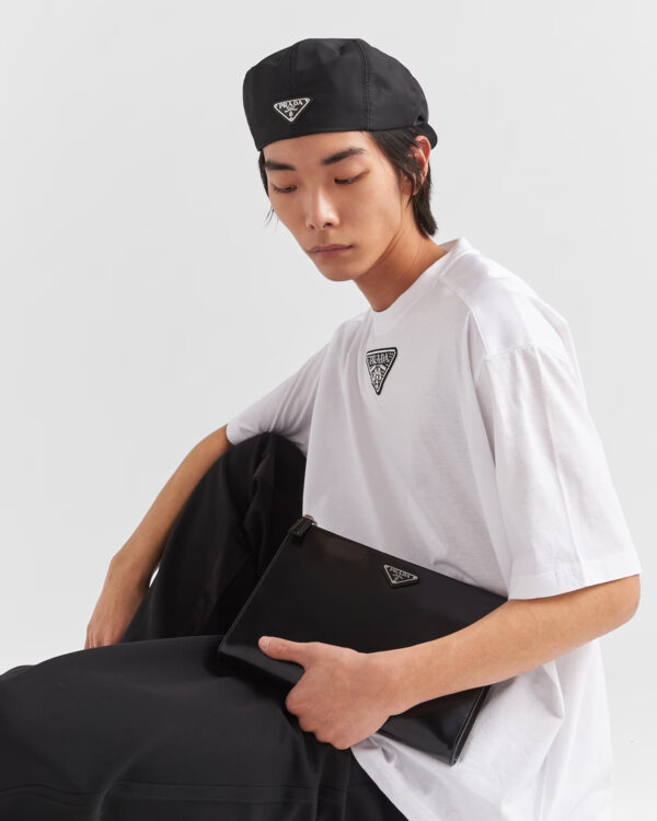 Prada Men's Jersey and Re-Nylon T-shirt - Image 3