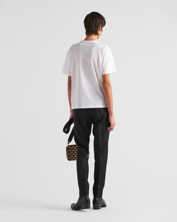 Prada Men's Stretch cotton T-shirt with logo - Image 4