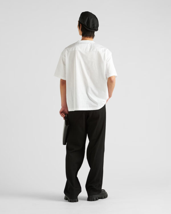 Prada Men's Jersey and Re-Nylon T-shirt - Image 4