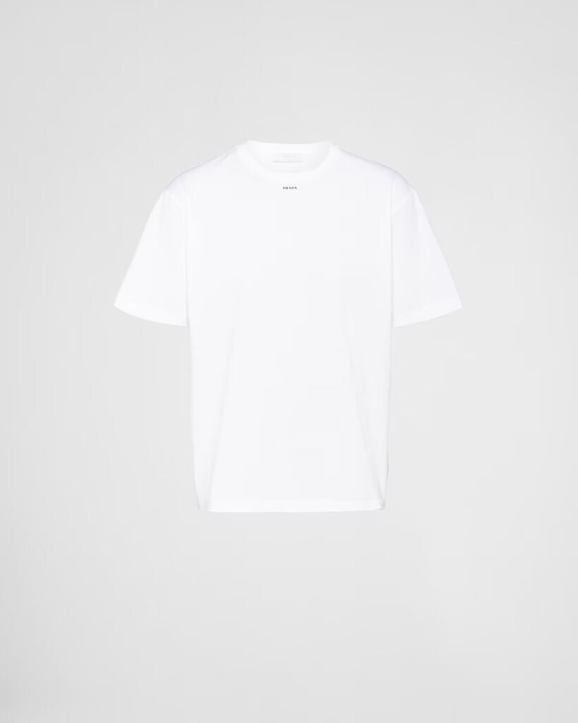 Prada Men's Stretch cotton T-shirt with logo