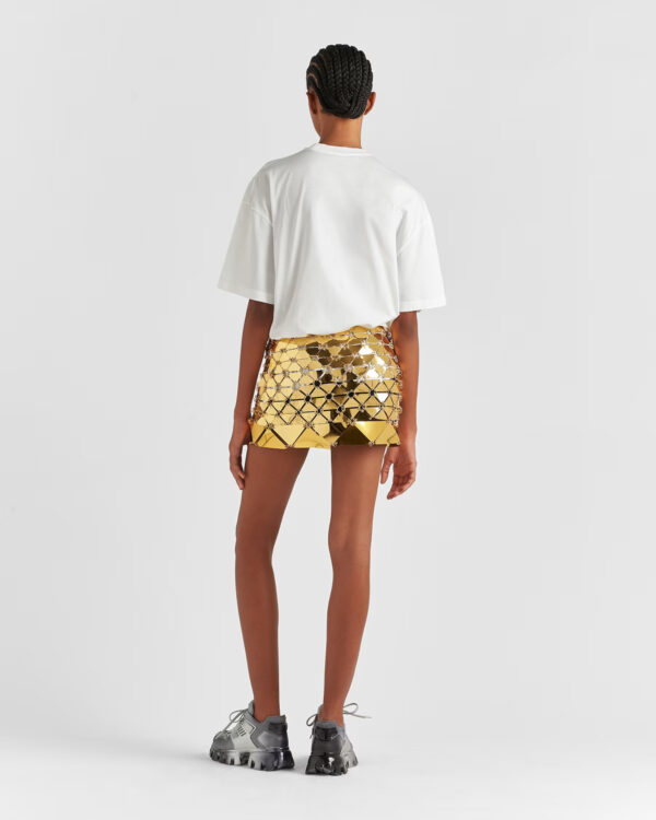 Prada Embroidered jersey T-shirt - Image 4