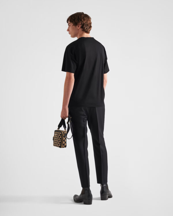 Prada Men's Stretch cotton T-shirt with logo - Image 2
