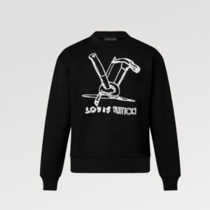 LV Embroidered Cotton Sweatshirt
