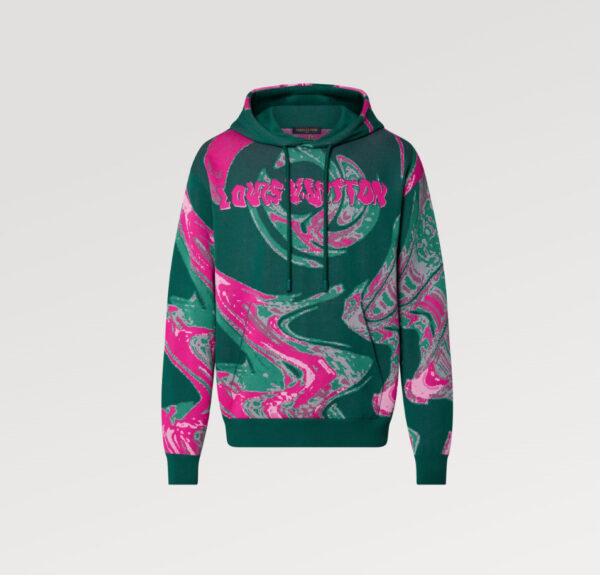 LV Graphic Cotton Hoodie