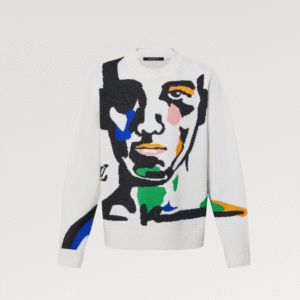 LV Intarsia Cashmere Wool Crewneck