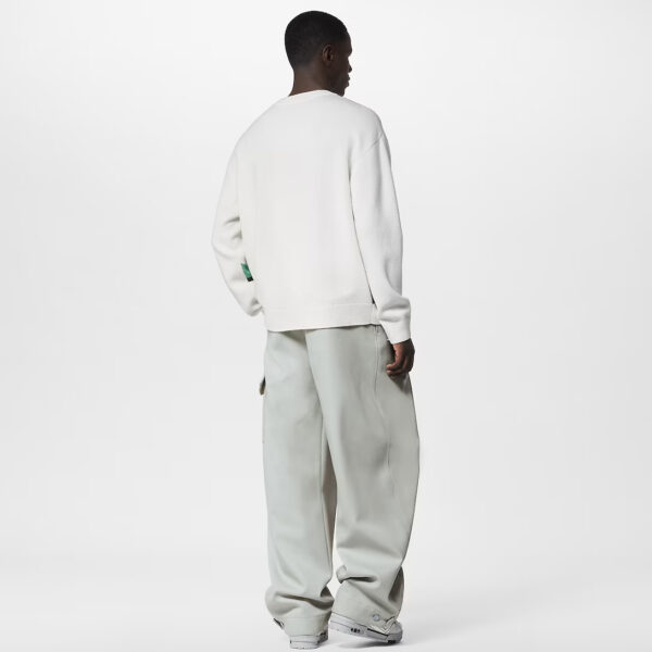 LV Intarsia Cashmere Wool Crewneck - Image 2
