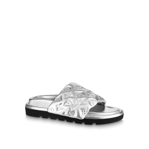 LV Pool Pillow Flat Comfort Mule