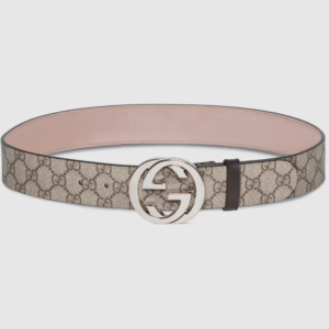 Belt with Interlocking G buckle