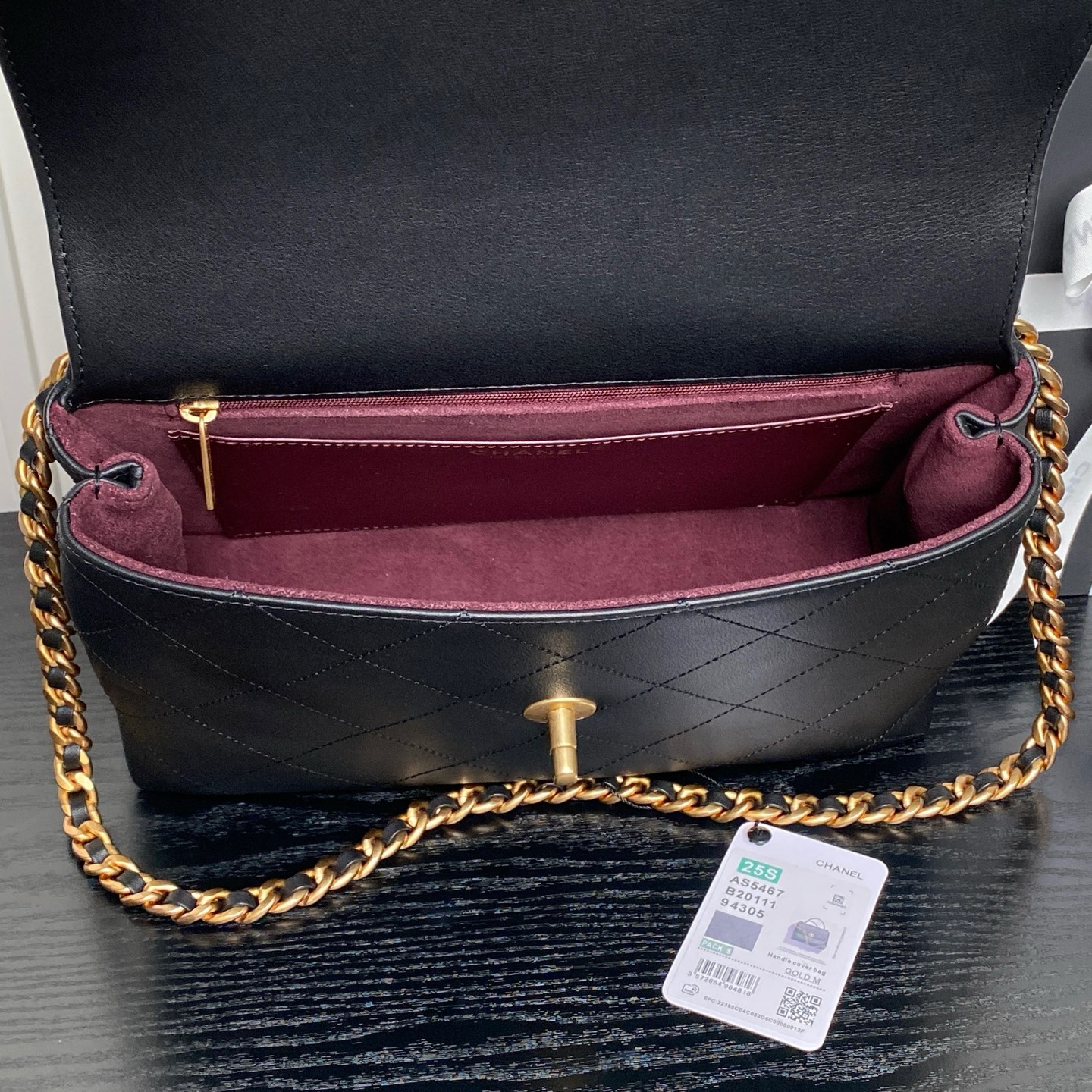 CHANEL Large Flap Bag with Top Handle AS5467 - Image 5