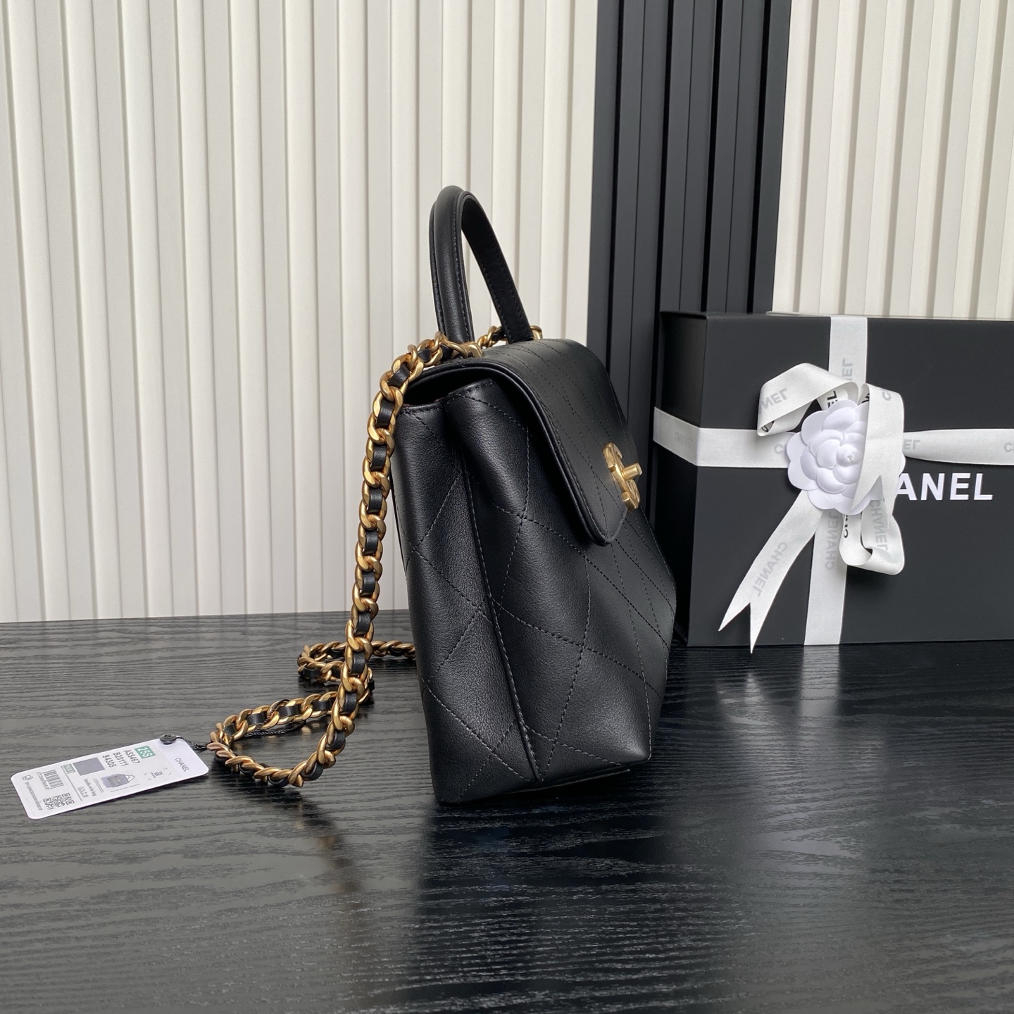 CHANEL Large Flap Bag with Top Handle AS5467 - Image 6