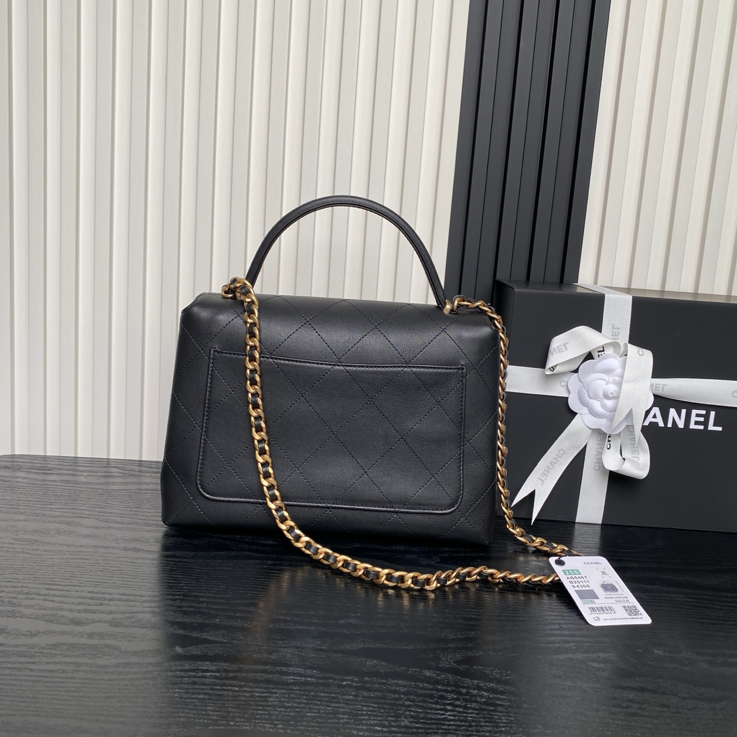 CHANEL Large Flap Bag with Top Handle AS5467 - Image 4