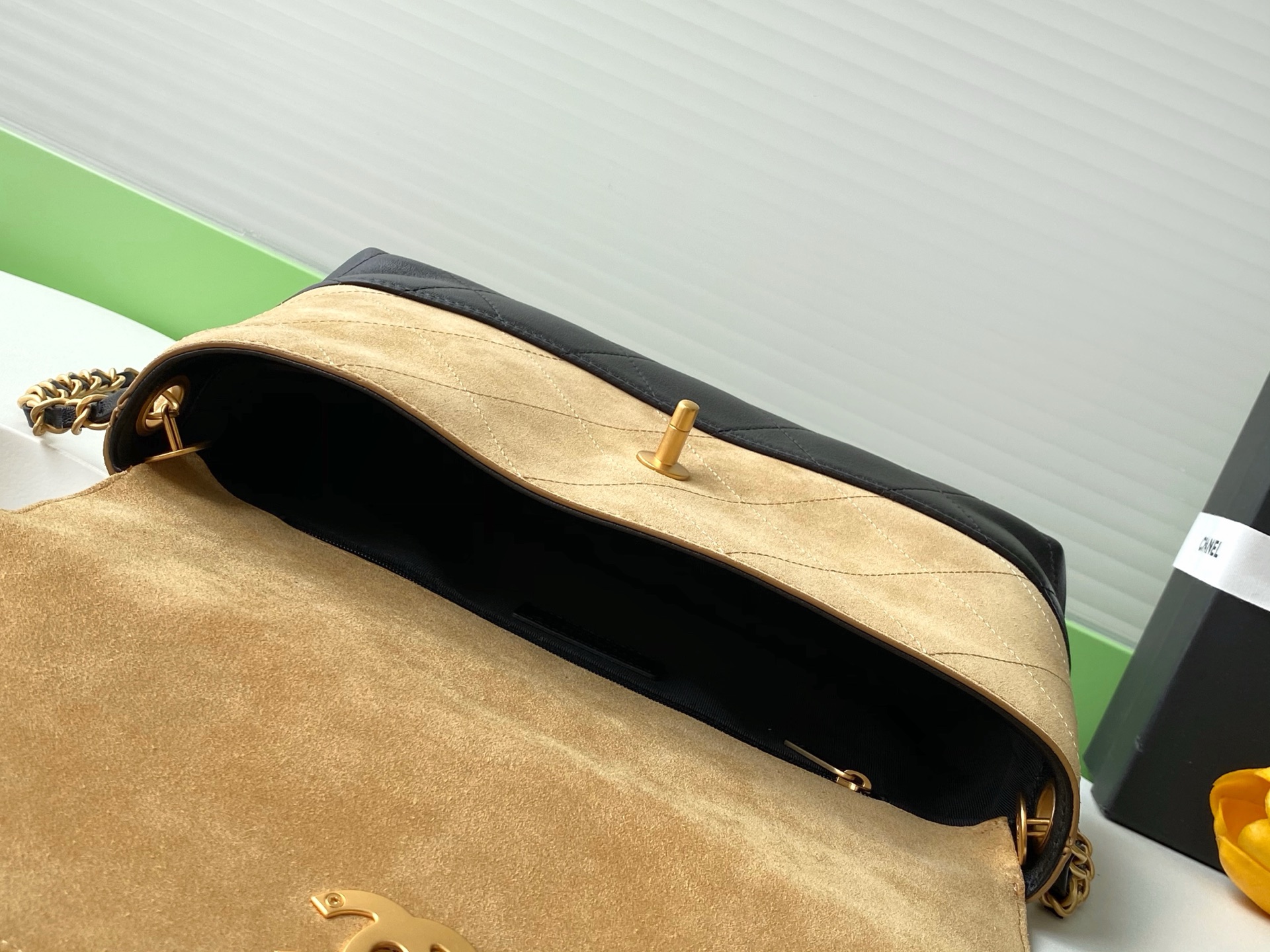 CHANEL Large Flap Bag with Top Handle AS5637 - Image 9